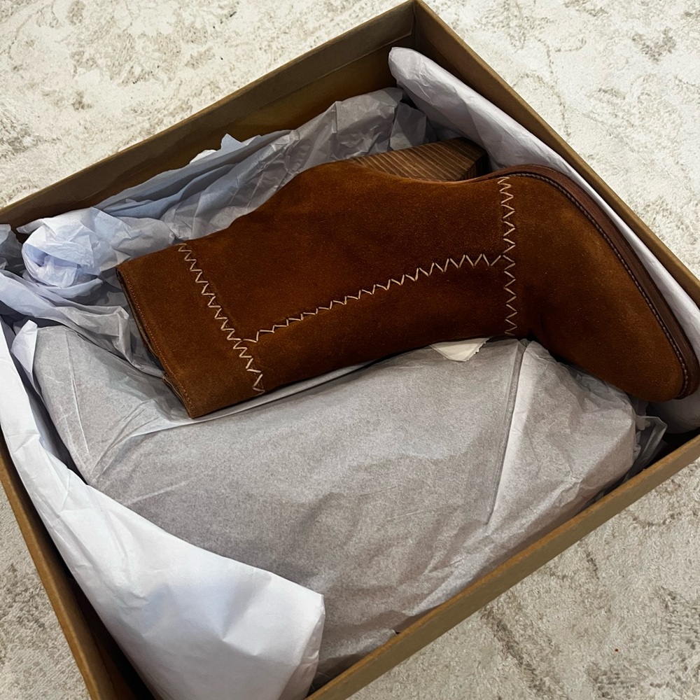 Spell Chestnut Suede Ankle Booties